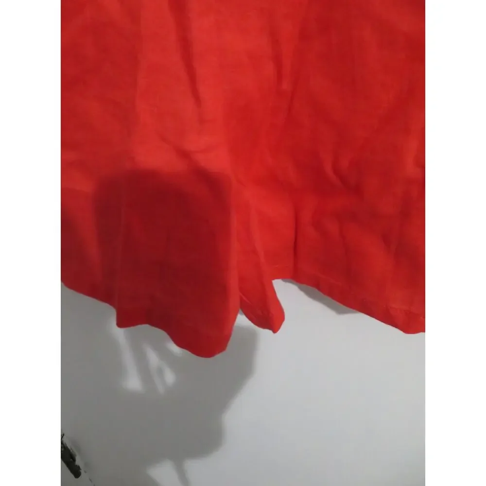 Banana Republic Women Sz S Coral Gem Pinnacles Linen Romper Sleeveless Mini